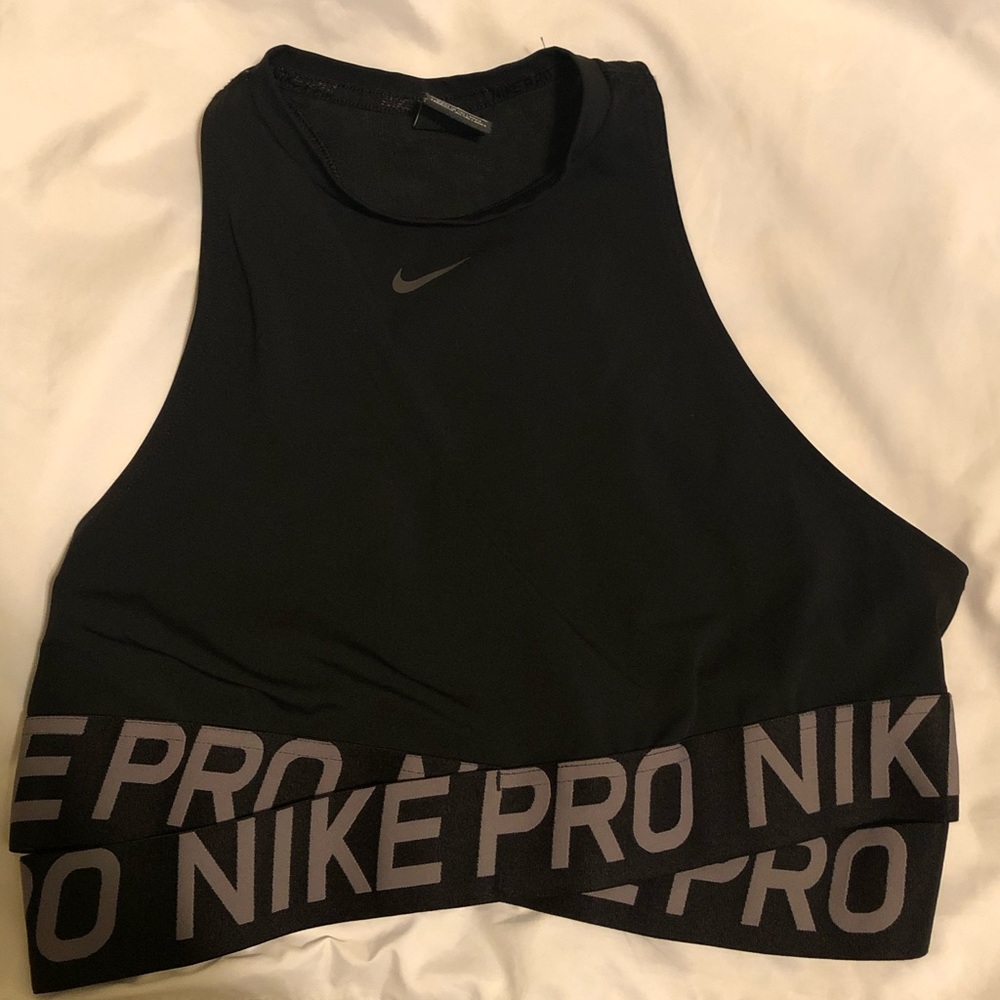 2 Nike pro tight fit crop tops